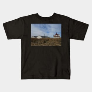 Point Lookout Light House and Sheds 002 Kids T-Shirt